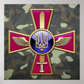 [150] Emblem der ukrainischen Luftwaffe Poster (Vorne)