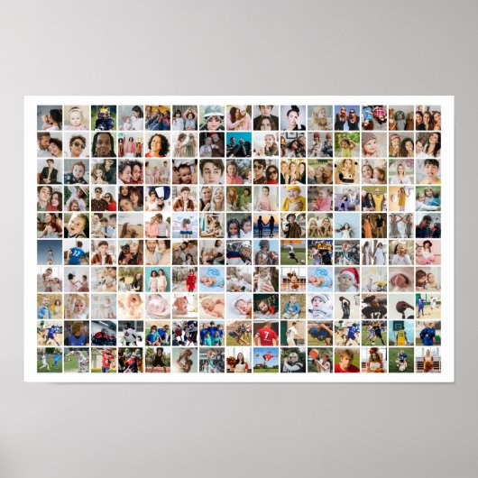 150 Foto-Collage Individuelles Bildergitter Poster (Vorne)