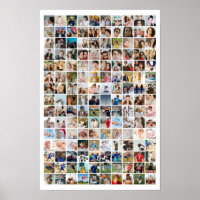 150 Foto-Collage Personalisiertes Bilderraster