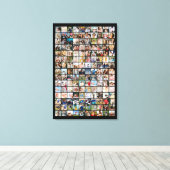 150 Foto-Raster Individuelle Bilder-Collage Leinwanddruck (Insitu (Holzboden))