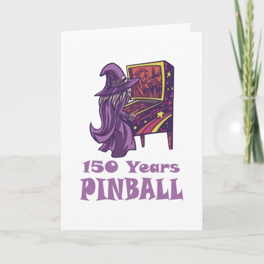 150 Jahre Pinball-Assistent zum Geburtstag Karte (Vorderseite)