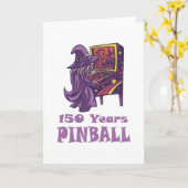 150 Jahre Pinball-Assistent zum Geburtstag Karte (Gelbe Blume)