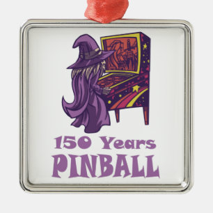 150 Jahre Pinball Wizard Arcade Geburtstag Ornament Aus Metall