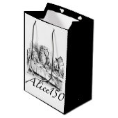 150. Jahrestag der Alice im Wunderland-Alice150 Mittlere Geschenktüte (Vorderseite Schrägansicht)