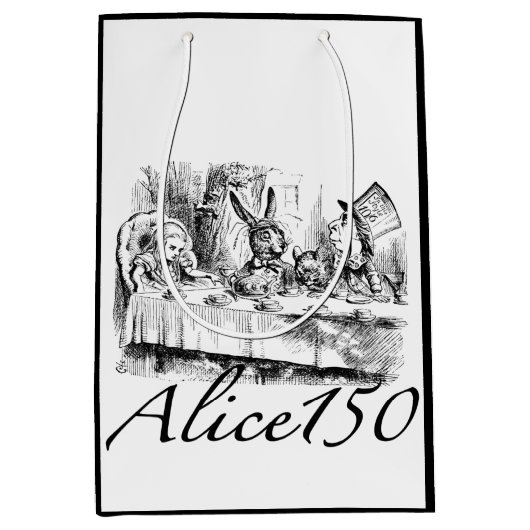 150. Jahrestag der Alice im Wunderland-Alice150 Mittlere Geschenktüte (Vorderseite)