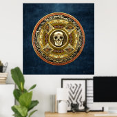 [150] Mictlantecuhtli - Aztec-Todesgott Poster (Heimbüro)