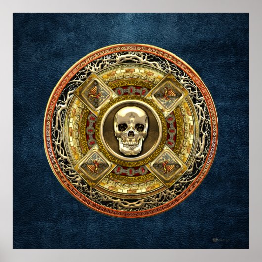 [150] Mictlantecuhtli - Aztec-Todesgott Poster (Vorne)