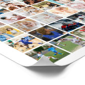 150 Photo Collage Custom Picture Grid Poster (Ecke)