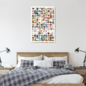 150 Photo Collage Personalized Picture Grid Leinwanddruck (Insitu (Schlafzimmer))