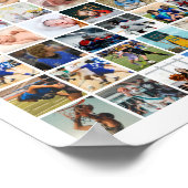 150 Photo Collage Personalized Picture Grid Poster (Ecke)