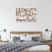 150 Pictures Custom Photo Collage Square Grid Leinwanddruck (Insitu (Schlafzimmer))