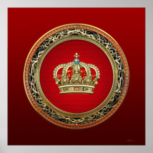 [150] Prinzessin King-Queen Crown [Belg.Gold] Poster