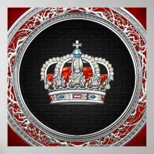 [150] Prinzessin King-Queen Crown [Silver] Poster
