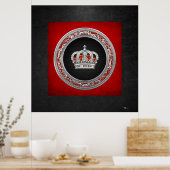 [150] Prinzessin King-Queen Crown [Silver] Poster (Küche)