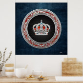 [150] Prinzessin King-Queen Crown [Silver] Poster (Küche)