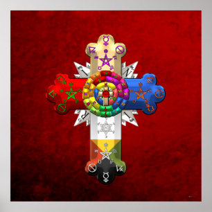 [150] Rosy Cross (Rose Croix) Poster