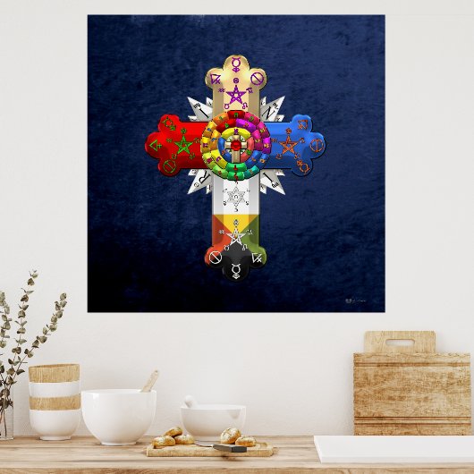 [150] Rosy Cross (Rose Croix) Poster (Küche)