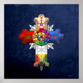 [150] Rosy Cross (Rose Croix) Poster (Vorne)