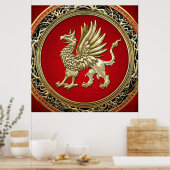 [150] Sacred Gold Griffin Poster (Küche)