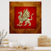 [150] Sacred Golden Griffin Poster (Küche)