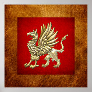 [150] Sacred Golden Griffin Poster