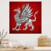 [150] Sacred Silver Griffin Poster (Küche)