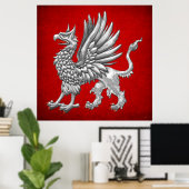 [150] Sacred Silver Griffin Poster (Heimbüro)