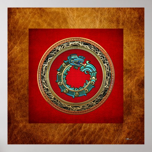 [150] Serpent God Quetzalcoatl [Jade] Poster (Vorne)