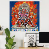 [150] Tibetischer Thangka - Wrathful Deity Hayagri Poster (Heimbüro)