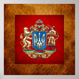 [150] Ukraine: Vorgeschlagene größere Wappen Poster