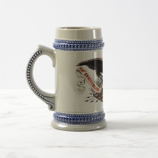 150th Gettysburg-Bier Stein Bierglas (Links)