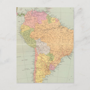 15152 Südamerika politisch Postkarte