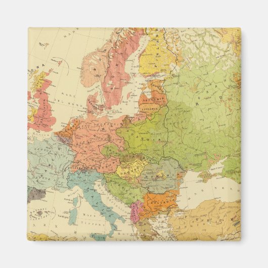 1516 Europäische Ethnographie Magnet (Vorne)