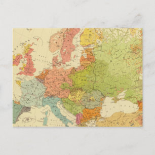 1516 Europäische Ethnographie Postkarte