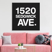 1520 SEDGWICK AVE. LEINWANDDRUCK (Insitu (Wohnzimmer))