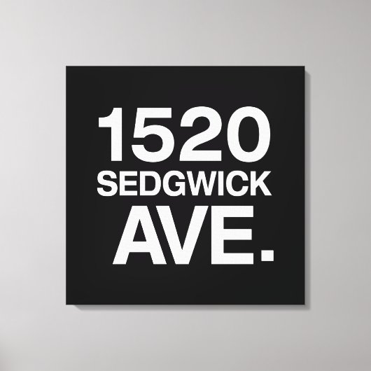 1520 SEDGWICK AVE. LEINWANDDRUCK (Vorderseite)