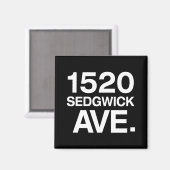 1520 SEDGWICK AVE. MAGNET (Vorderseite/Rückseite)