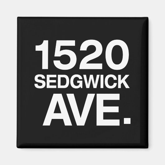 1520 SEDGWICK AVE. MAGNET (Vorne)