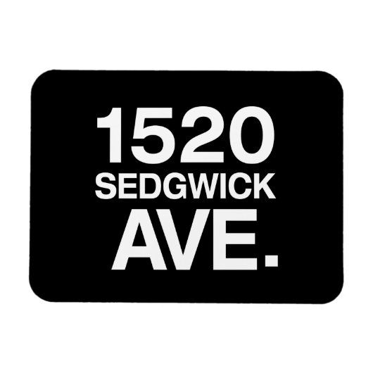 1520 SEDGWICK AVE. MAGNET (Horizontal)