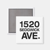 1520 SEDGWICK AVE. MAGNET (Vorderseite/Rückseite)