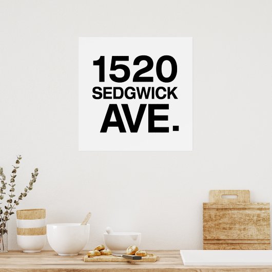 1520 SEDGWICK AVE. POSTER (Küche)