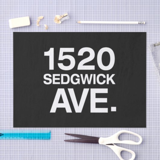 1520 SEDGWICK AVE. SEIDENPAPIER (Handwerk)