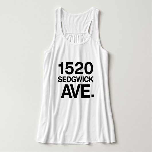 1520 SEDGWICK AVE. TANK TOP (Design Vorderseite)