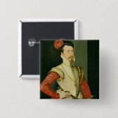 (1532-88) 1. Graf Roberts Dudley Leicester, c.1 Button (Vorne & Hinten)