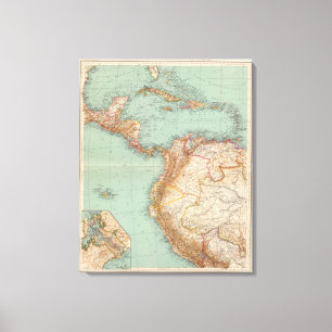 15354 Mittelamerika, Kolumbien Leinwanddruck
