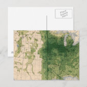 153 Körner/Quadratmeilen Postkarte (Vorne/Hinten)