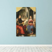 1545, St. Luke Painting the Jungfrau Leinwanddruck (Insitu (Holzboden))