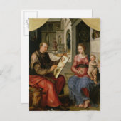1545, St. Luke Painting the Jungfrau Postkarte (Vorne/Hinten)