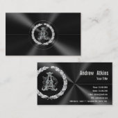 [154] AD & DA Monogramm [Silber] Visitenkarte (Vorne/Hinten)