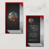 [154] Celtic-heilige Kunst - drei Hunde Visitenkarte (Vorne/Hinten)